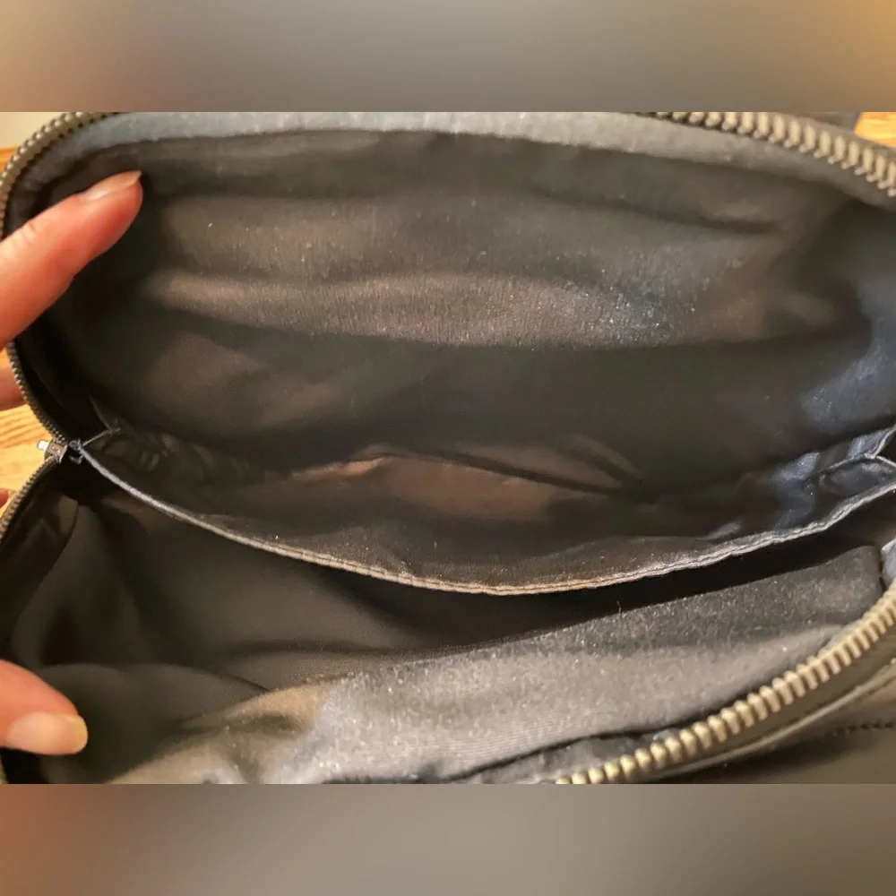 Coach Black and Blue Men's Leather Backpack Unisex